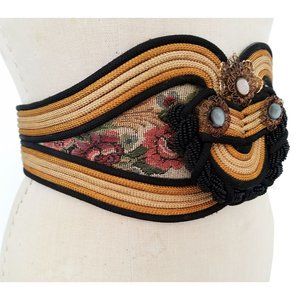Hand Crafted Black and Tan Women's Belt
